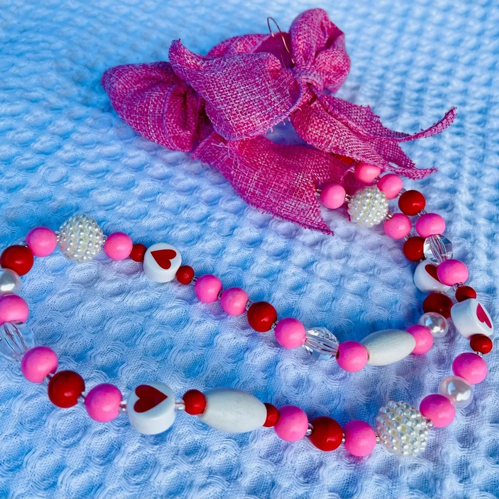 Valentine Beaded Garland